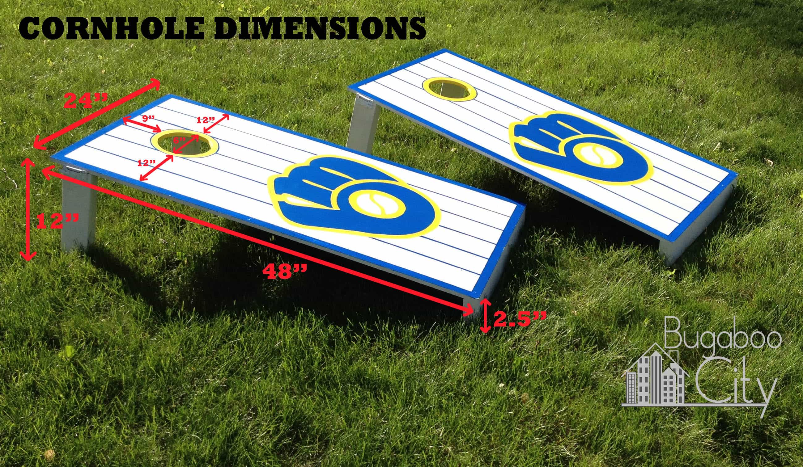 DIY Cornhole Boards - Crafting Cheerfully