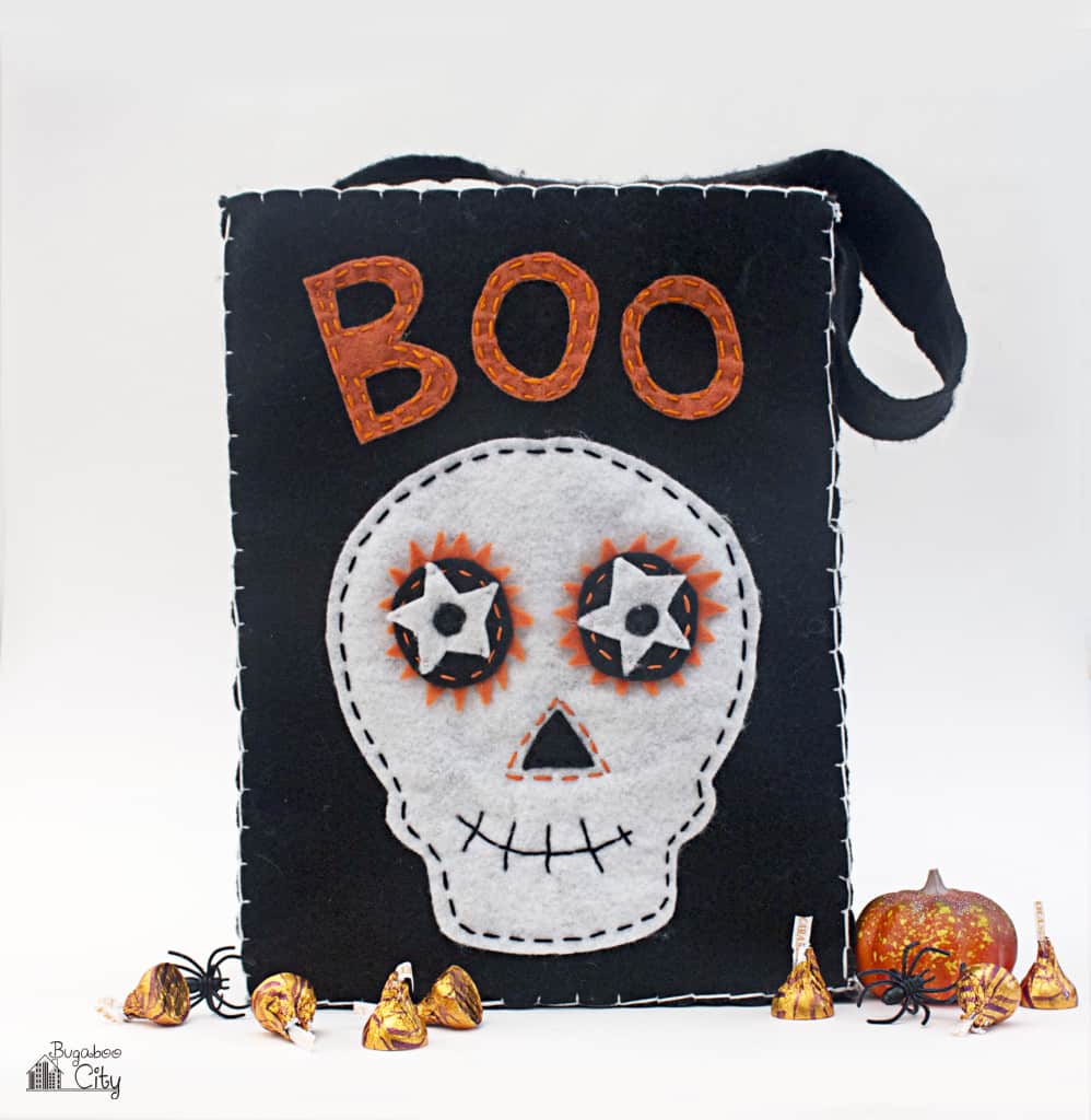 DIY Halloween Treat Bag with Felt