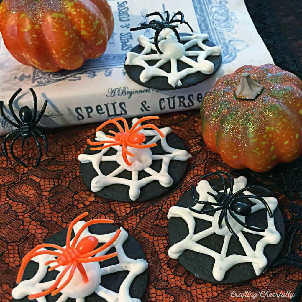 Quick and Easy Spider Halloween Cookies