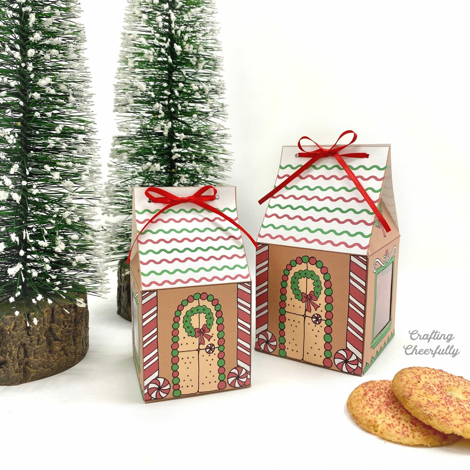 Gingerbread House Treat Boxes – Printable Christmas Boxes