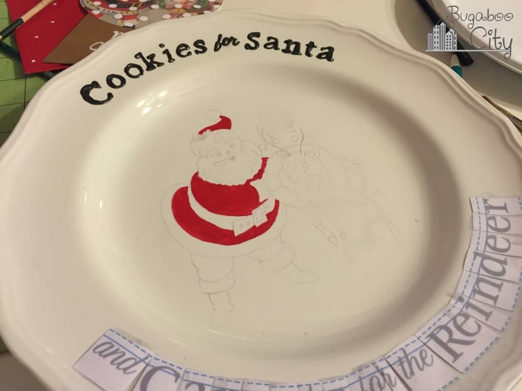 Santa Cookie Plate