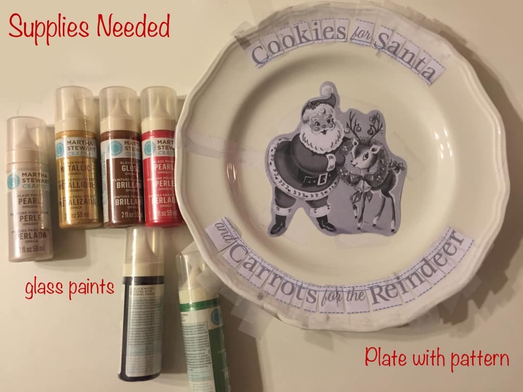 Santa Cookie Plate