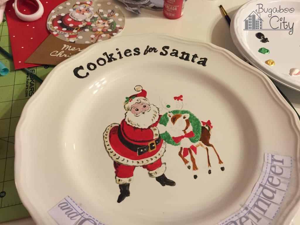 Santa Cookie Plate