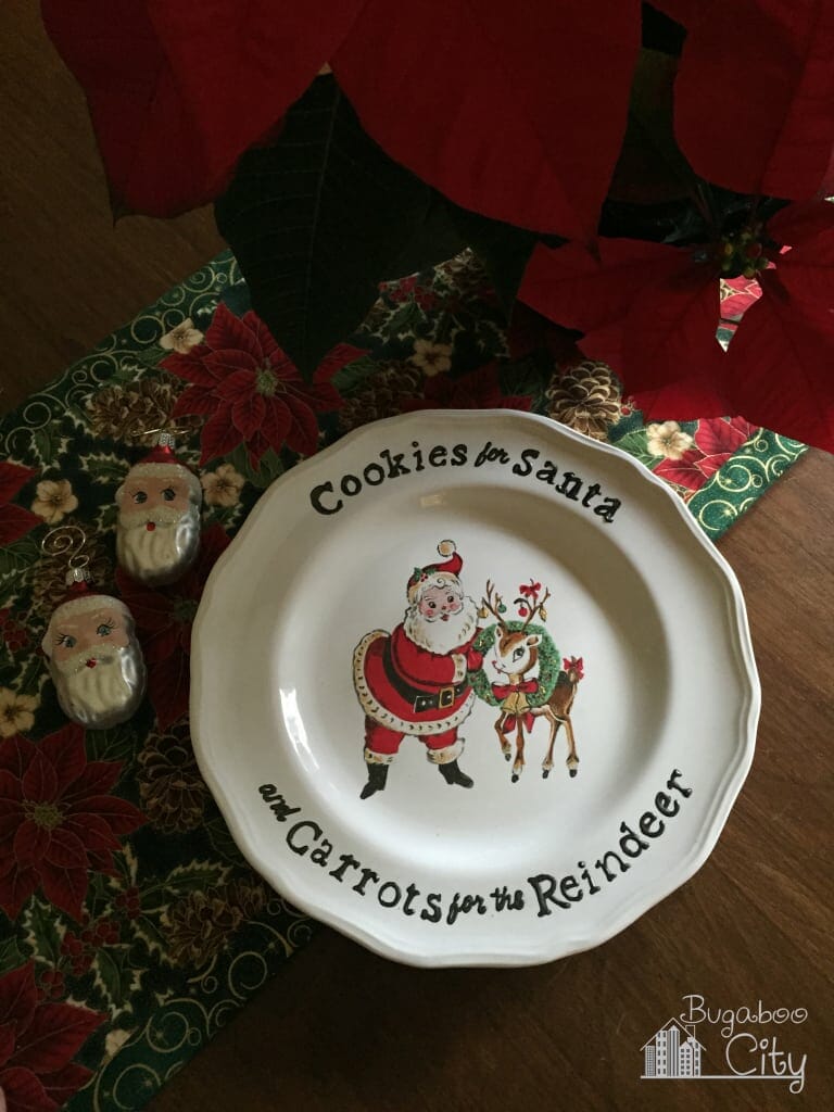 Santa Cookie Plate