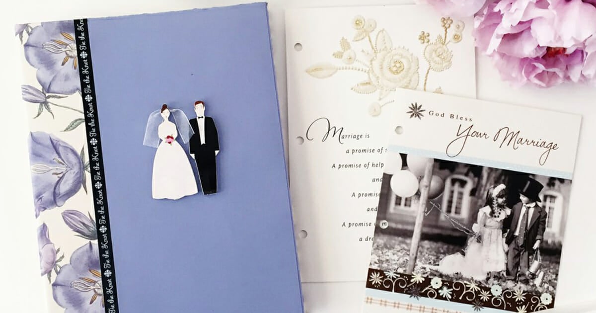 DIY Wedding Card Keepsake Book Crafting Cheerfully