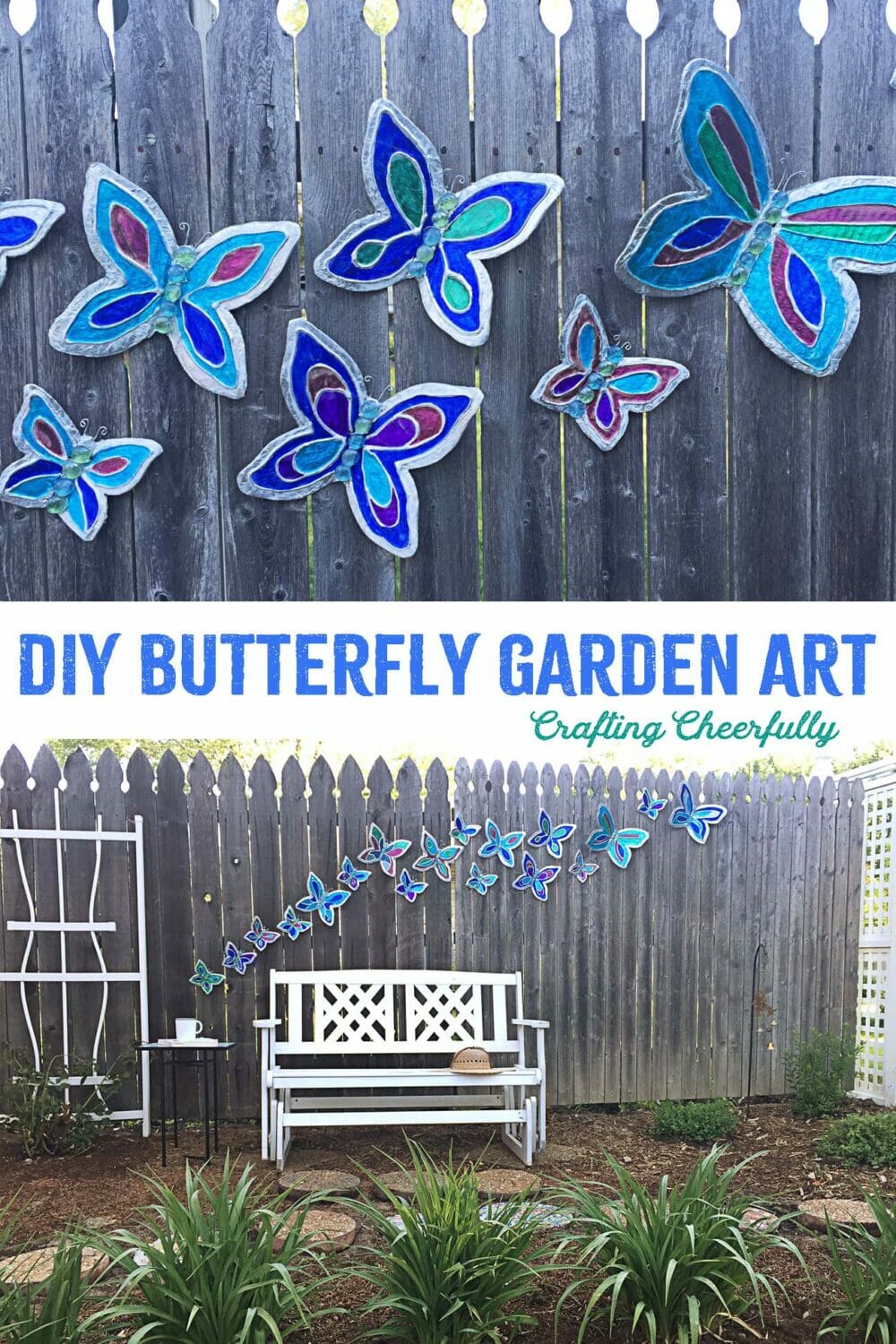 DIY Butterfly Garden Art