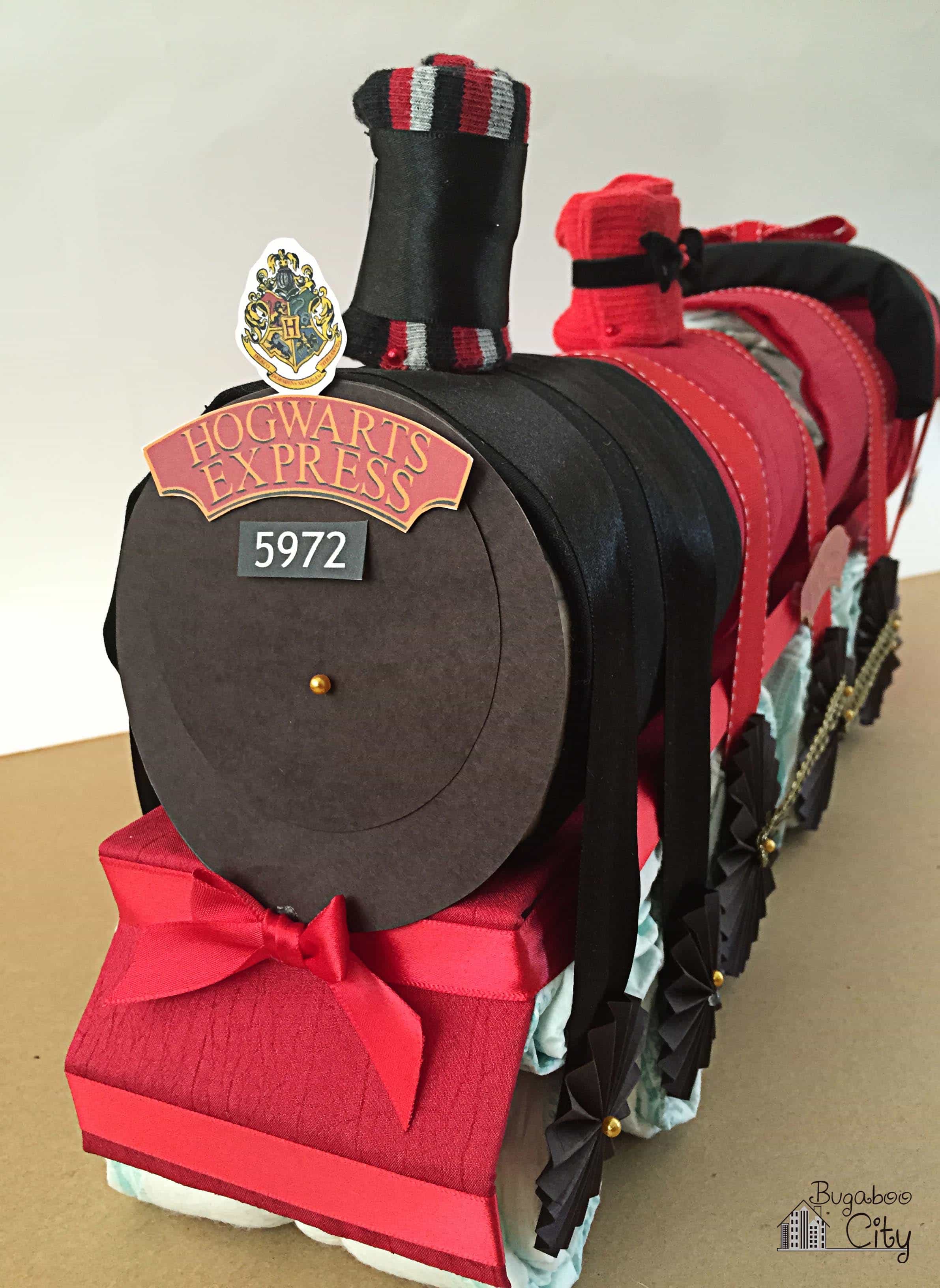 harry potter themed diaper cake