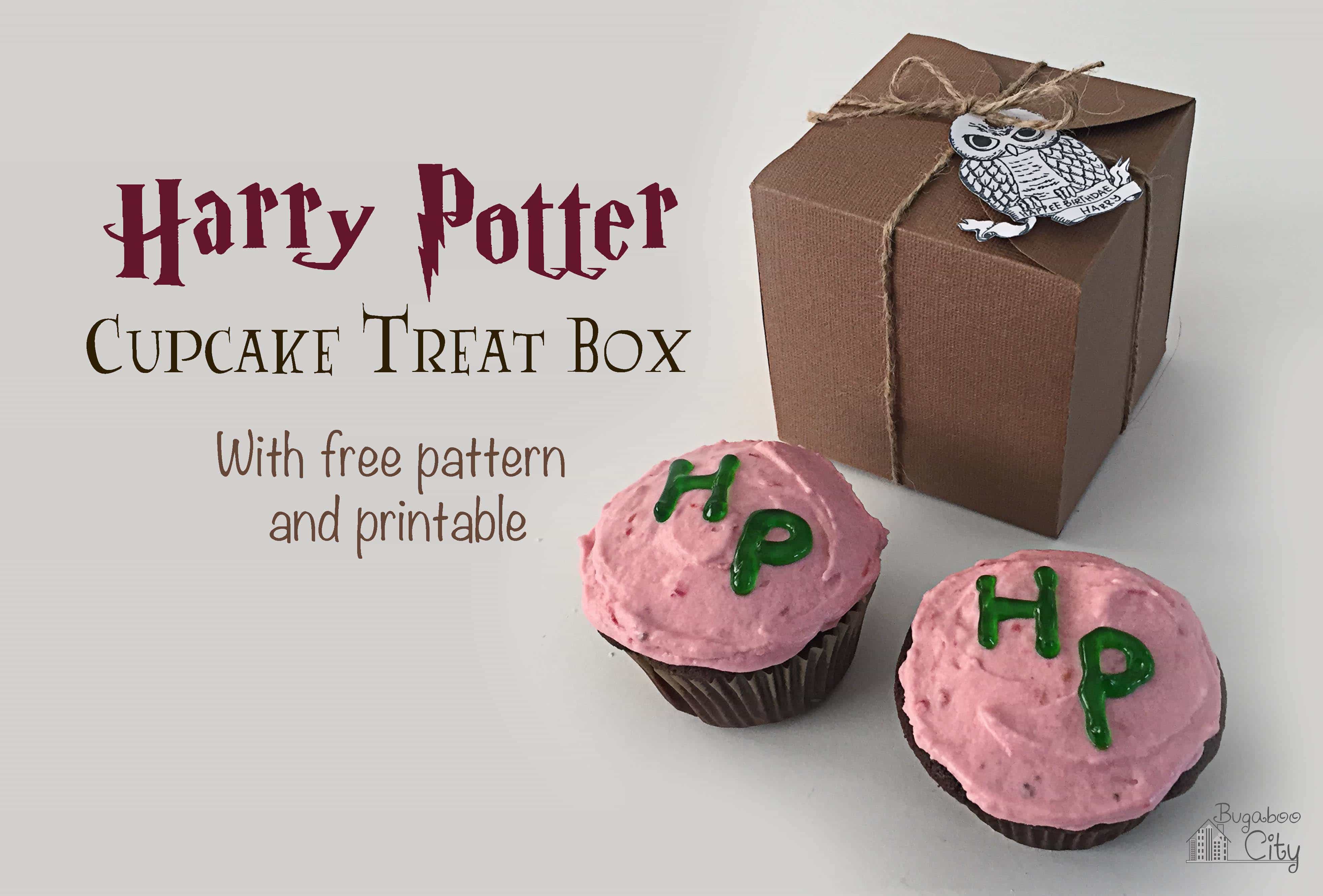 Download Harry Potter Birthday Cupcake Treat Box Free Printable