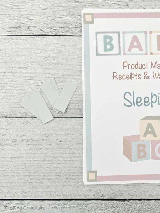 Binder for Organizing Baby Product Manuals - Crafting Cheerfully