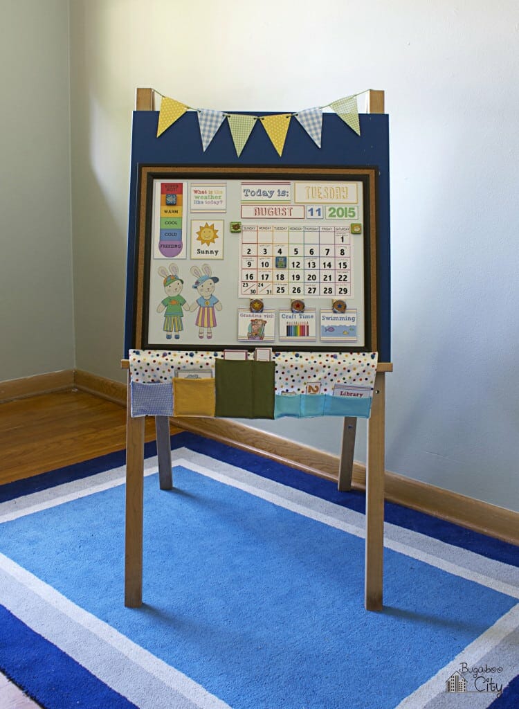 DIY Toddler Calendar Magnetic Board 1