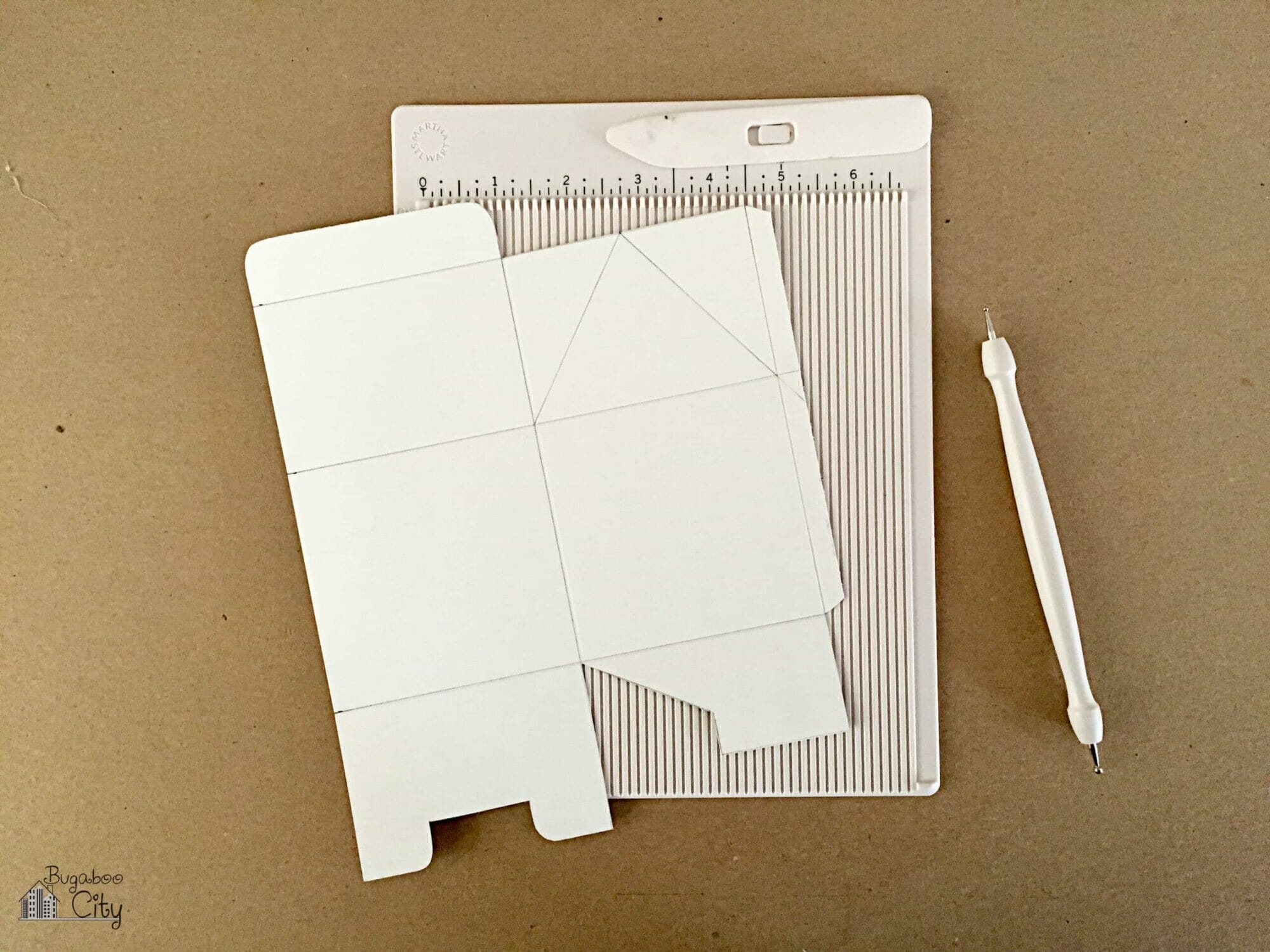 The treat boxes are scored along the fold lines.