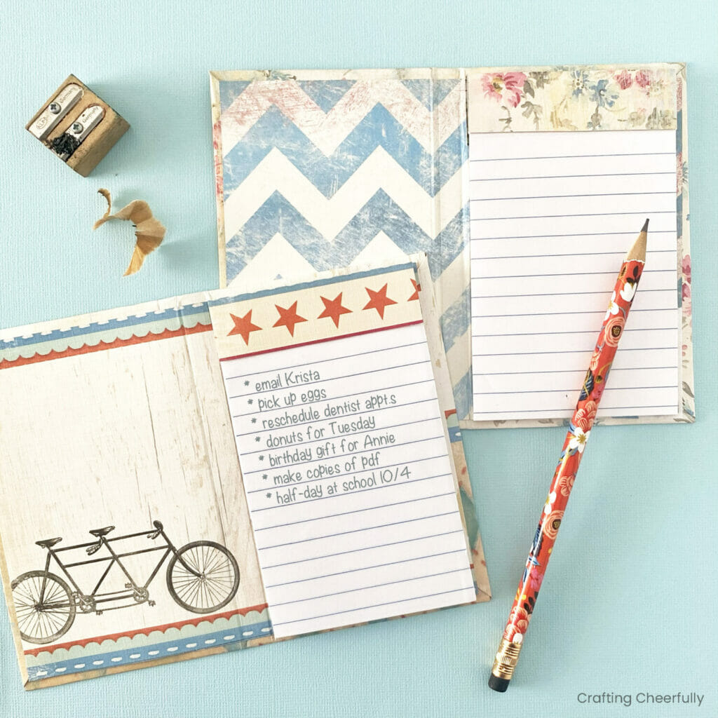 DIY Mini Notepads Crafting Cheerfully