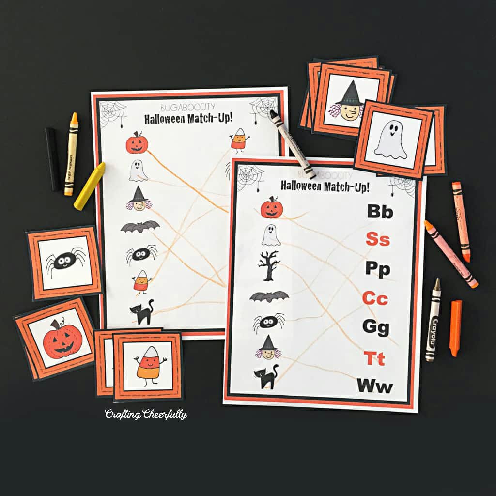 Printable Halloween Matching Games for Kids