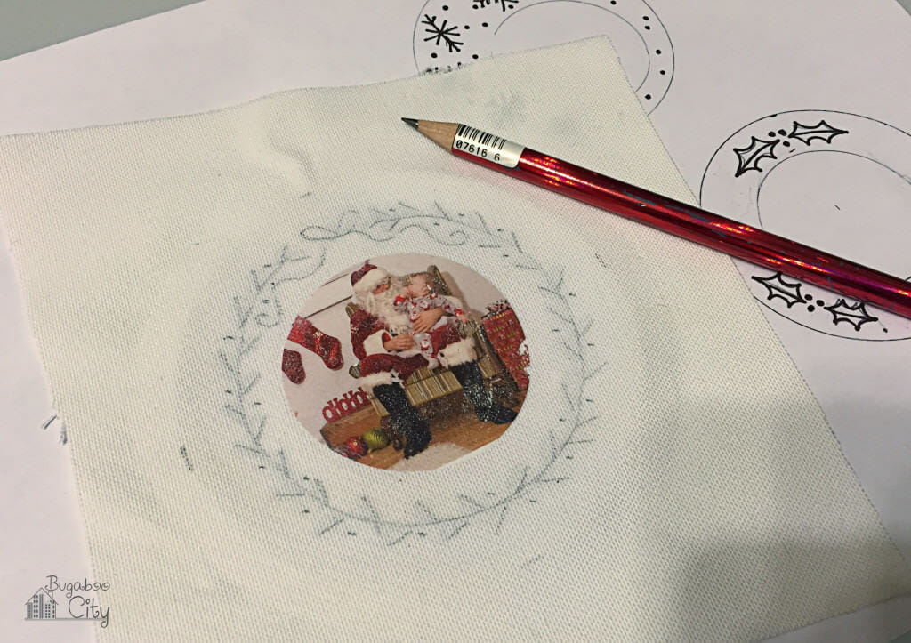 DIY Embroidery Hoop Photo Ornament 