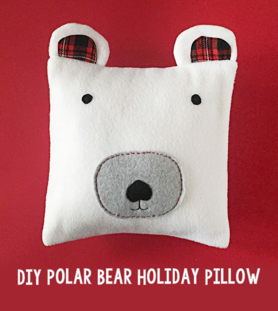 DIY Polar Bear Holiday Pillow 99