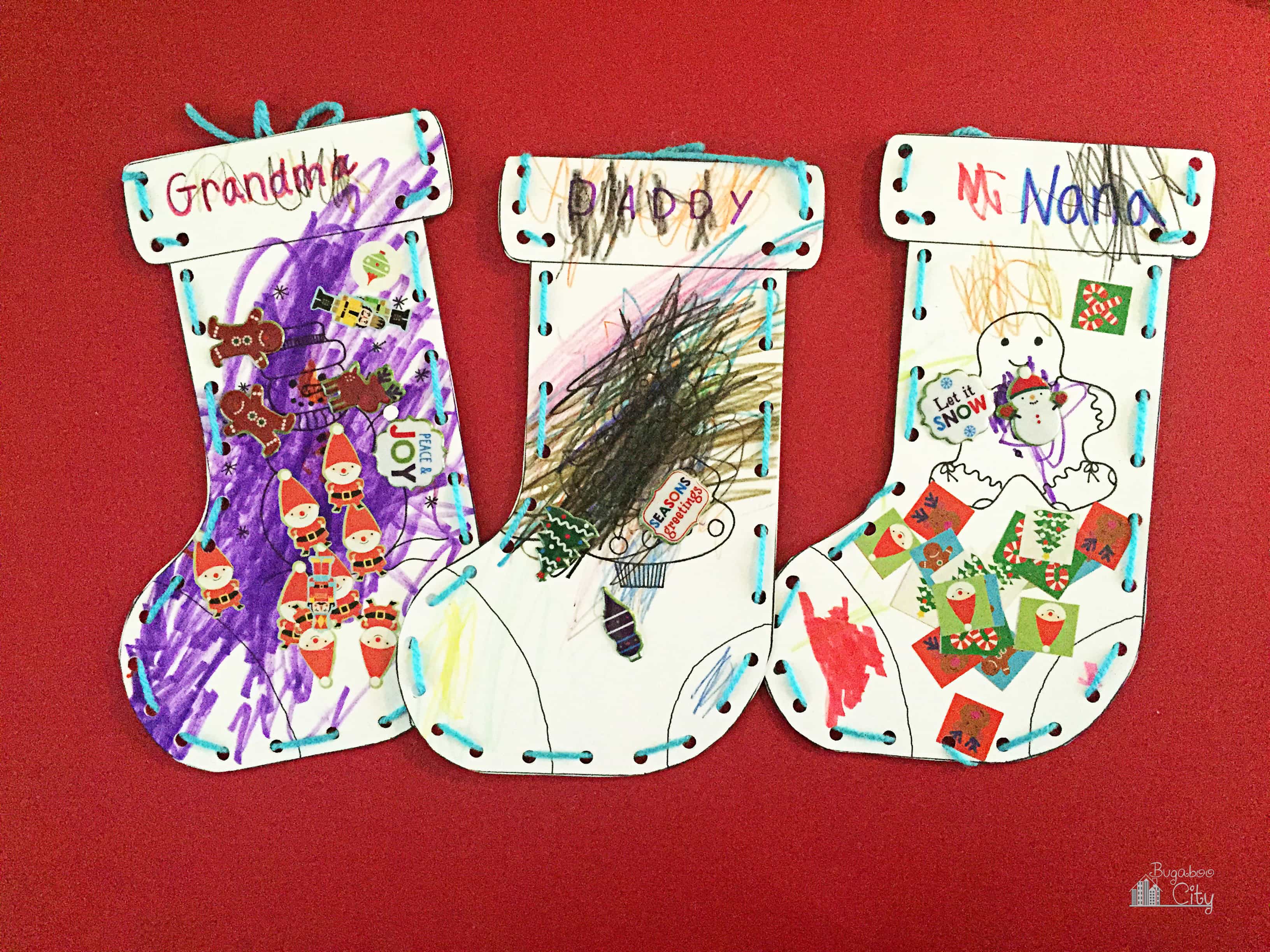 Children s Christmas Stocking Craft Crafting Cheerfully