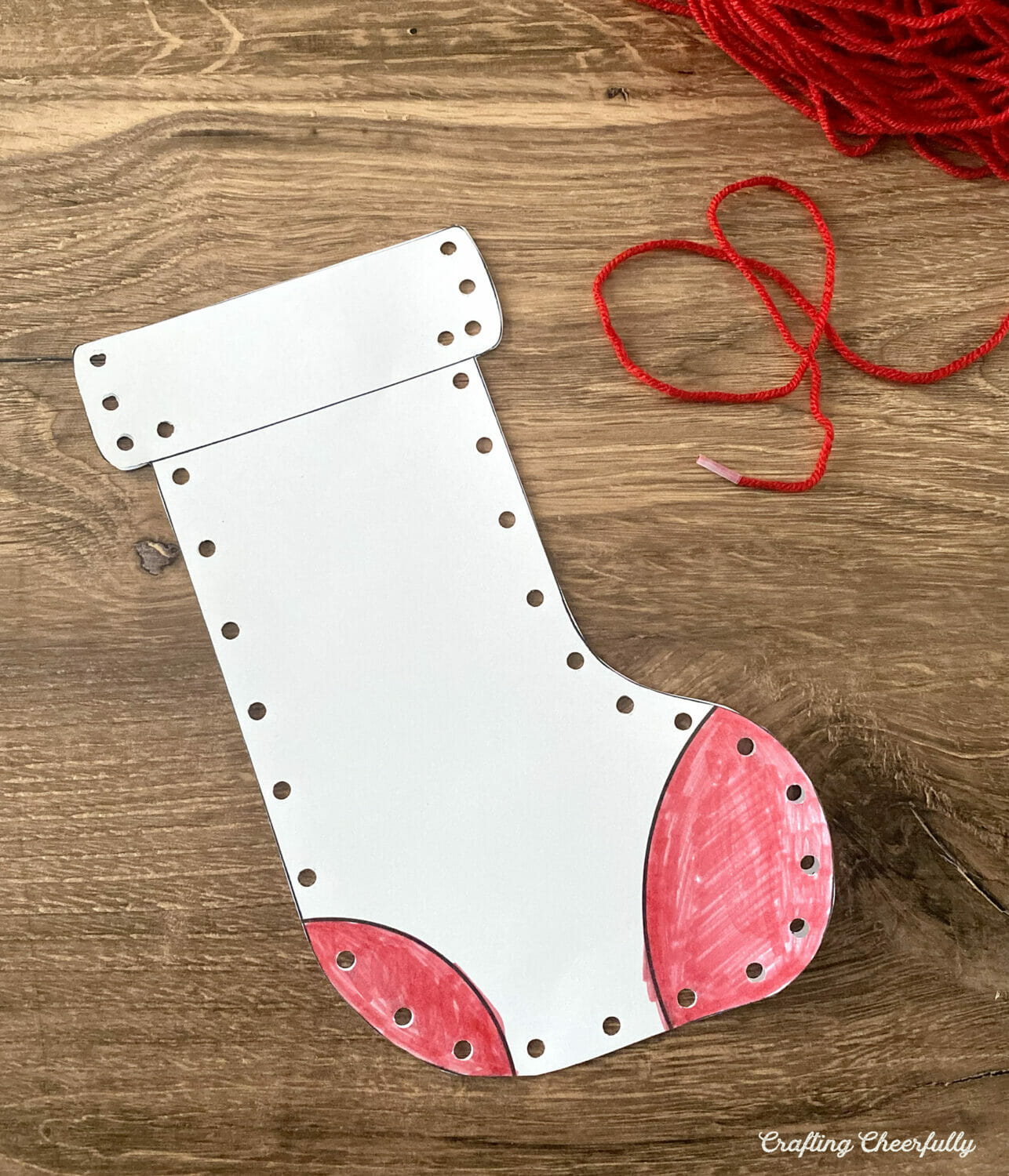 Paper Christmas Stocking, Kids' Crafts