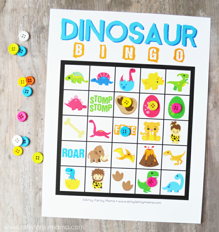 Dinosaur BINGO by Artsy Fartsy Mama