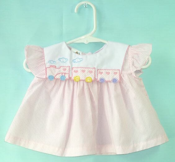 Vintage 80's choo-choo train dress sold from StarrChildVintage