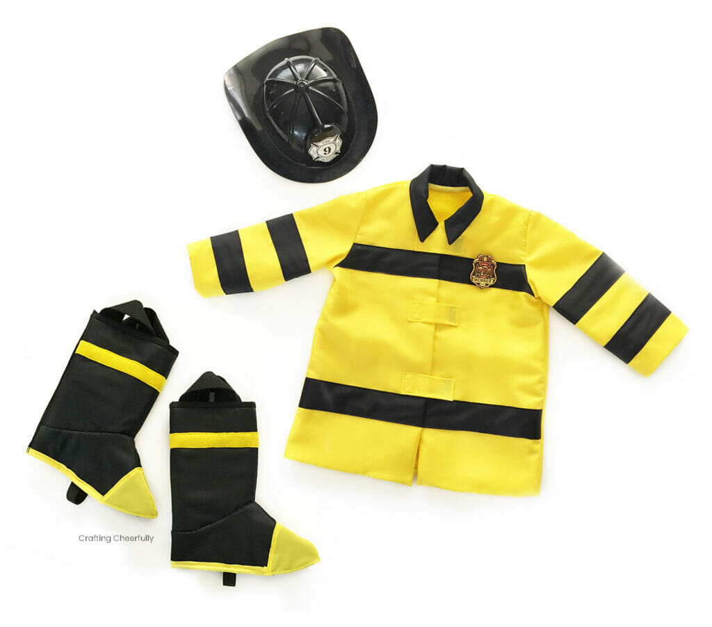 Handmade Toddler Firefighter Costume Crafting Cheerfully