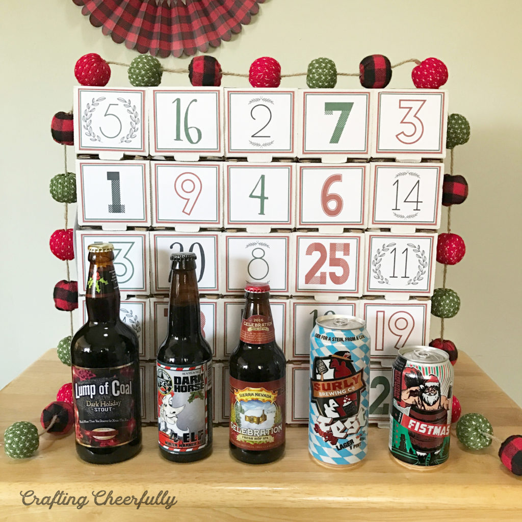 DIY Beer Advent Calendar - Crafting Cheerfully DIY Beer Advent Calendar - Crafting Cheerfully