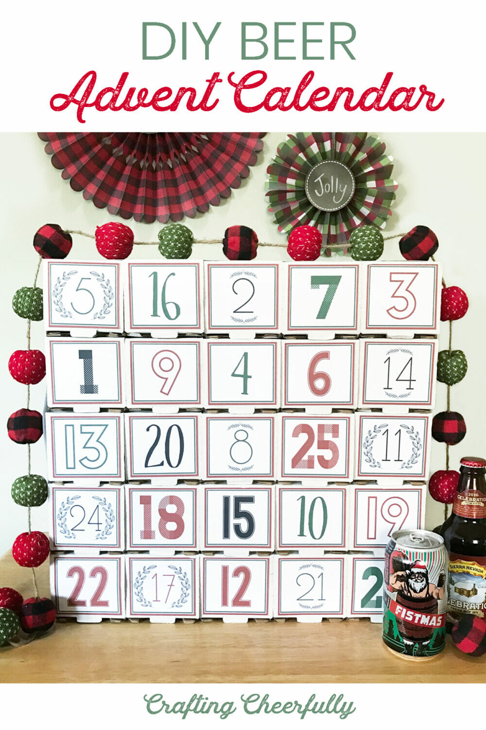 DIY Beer Advent Calendar - Crafting Cheerfully DIY Beer Advent Calendar - Crafting Cheerfully