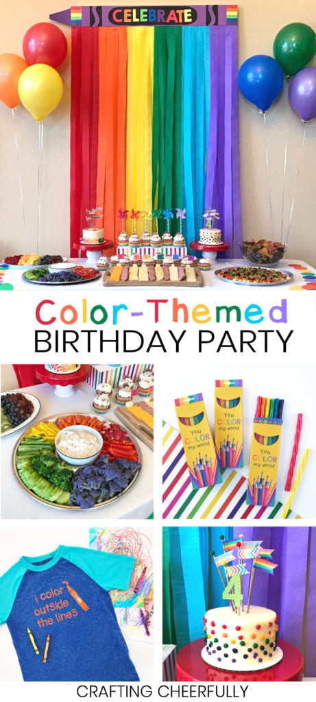 DIY Art Color Birthday Party - Crafting Cheerfully