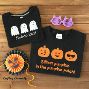 DIY Iron-On Halloween Shirts - Free SVG Cut Files - Crafting Cheerfully