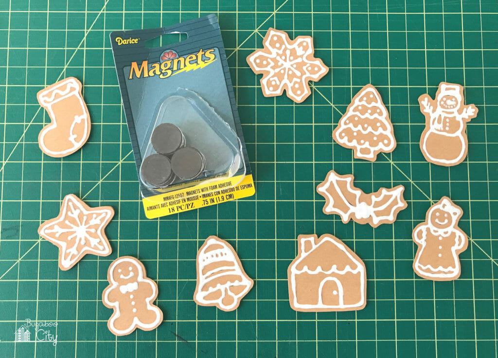 DIY Gingerbread Holiday Magnets