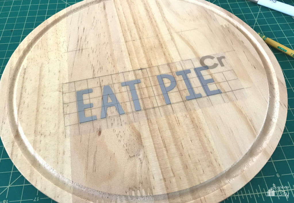 Thanksgiving DIY Pie Sign using Adhesive Foil