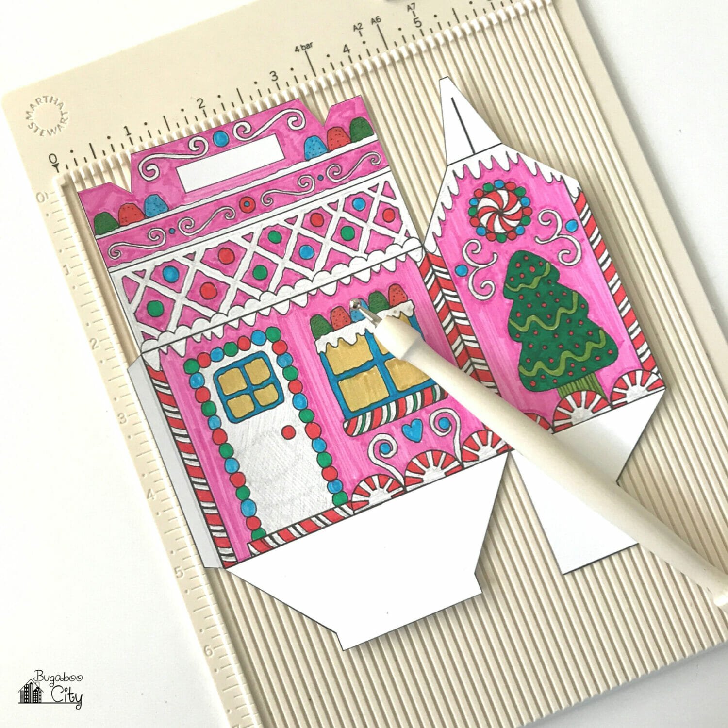 ColorYourOwn Gingerbread House Treat Box Crafting Cheerfully