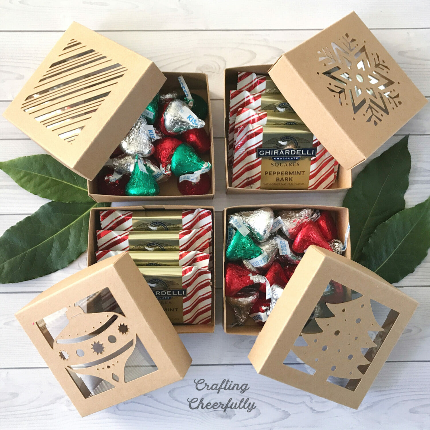 DIY Christmas Boxes With Free Cut File Crafting Cheerfully