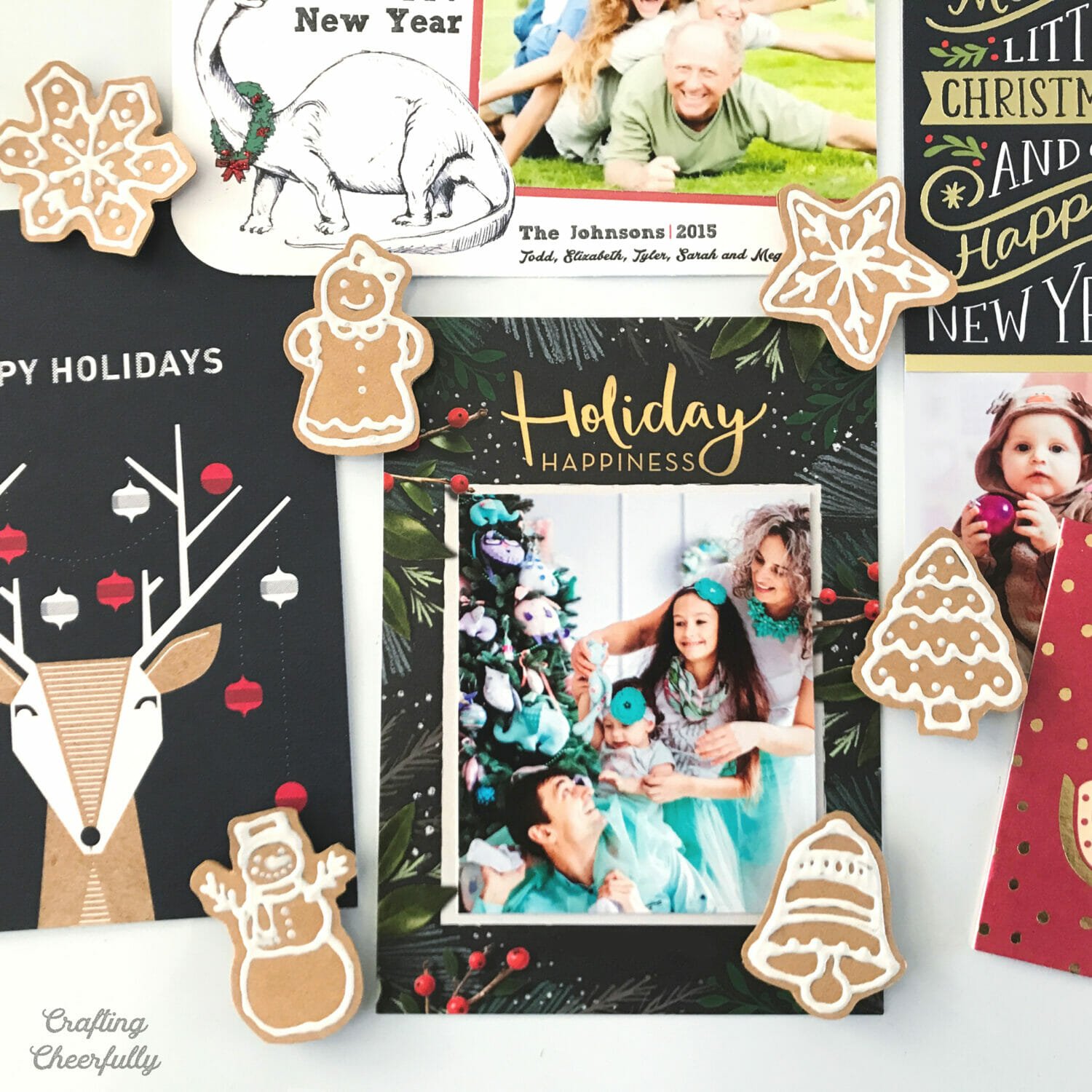 DIY Gingerbread Holiday Magnets