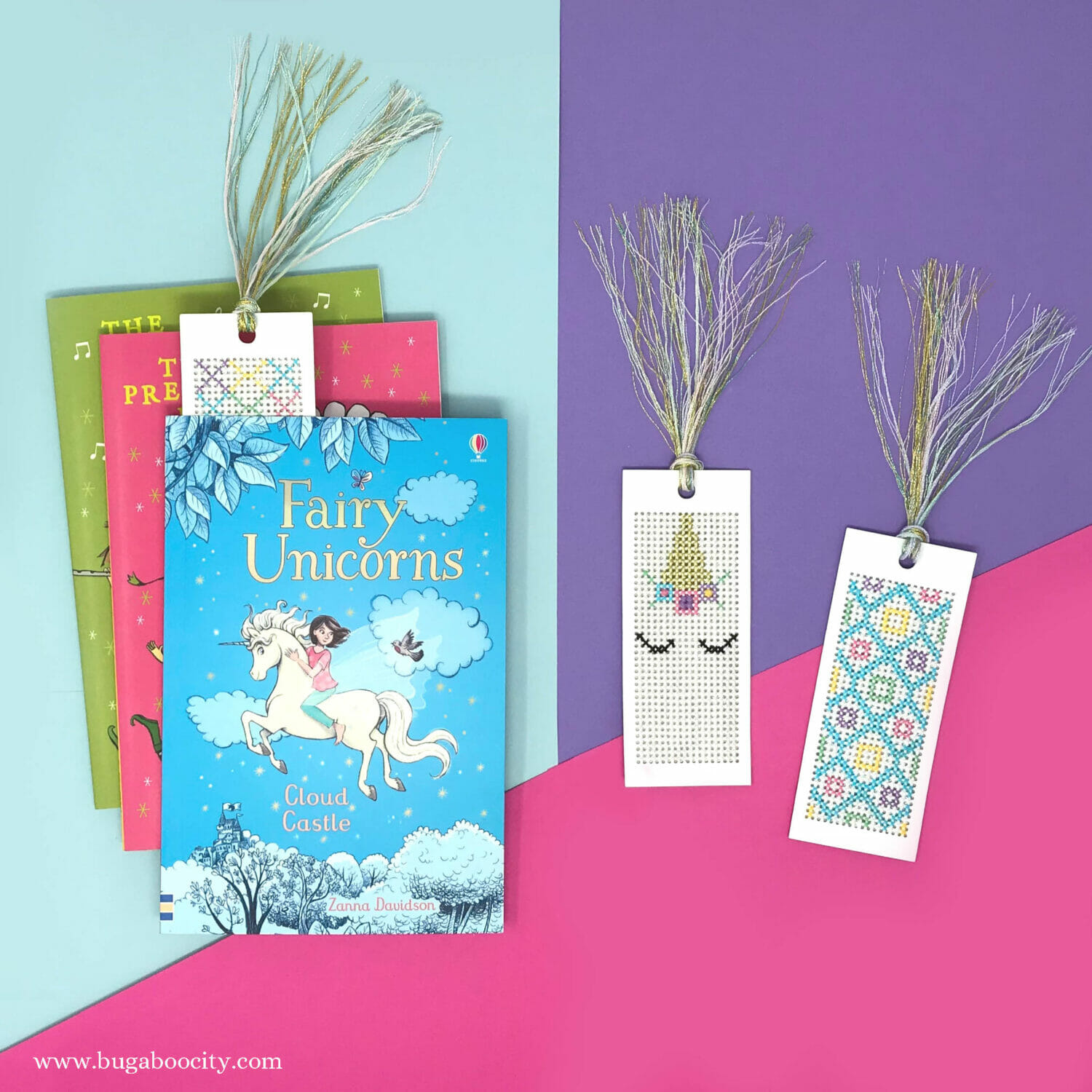 Unicorn Cross-Stitch Bookmarks with Free Pattern - Crafting Cheerfully