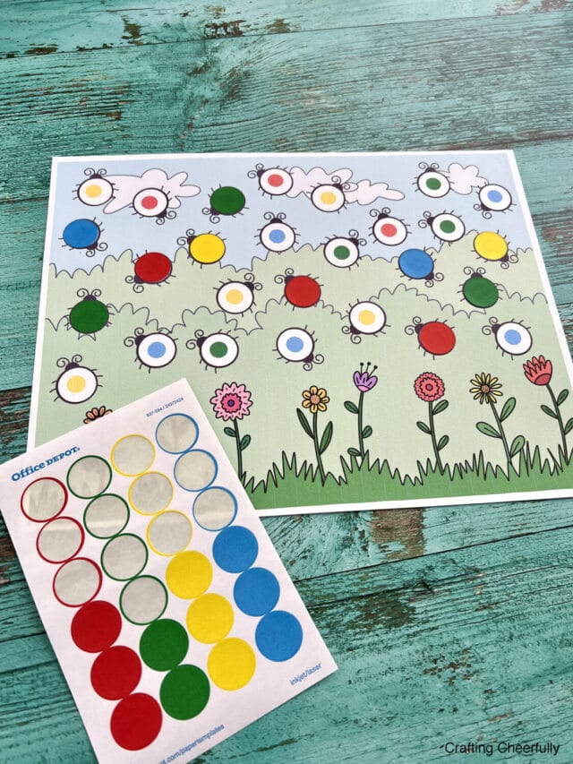 Garden Dot Activity Pages - Crafting Cheerfully