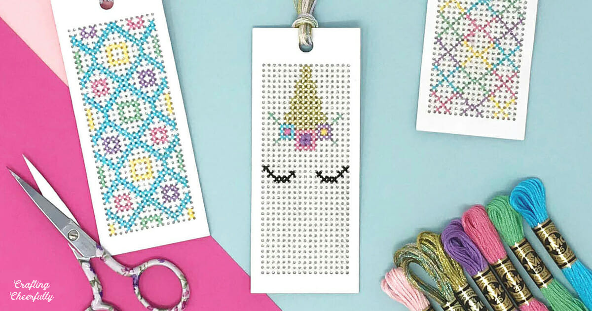 Unicorn Cross-Stitch Bookmarks with Free Pattern - Crafting Cheerfully unicorn-cross-stitch-bookmarks-with-free-pattern-crafting-cheerfully