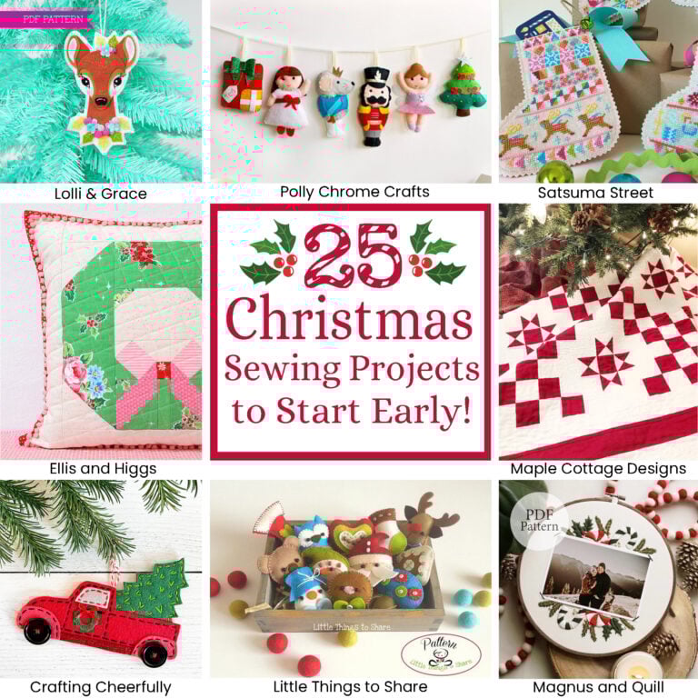 25 Christmas Sewing Projects to Start Early!