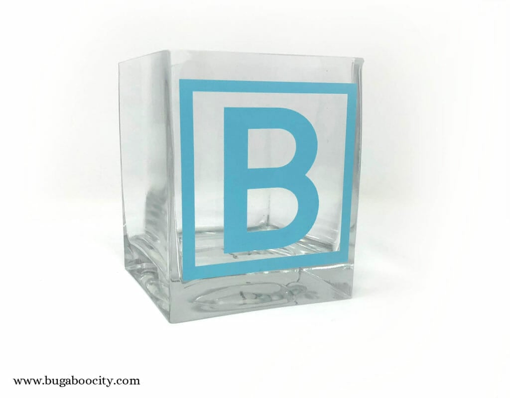 baby abc blocks centerpiece