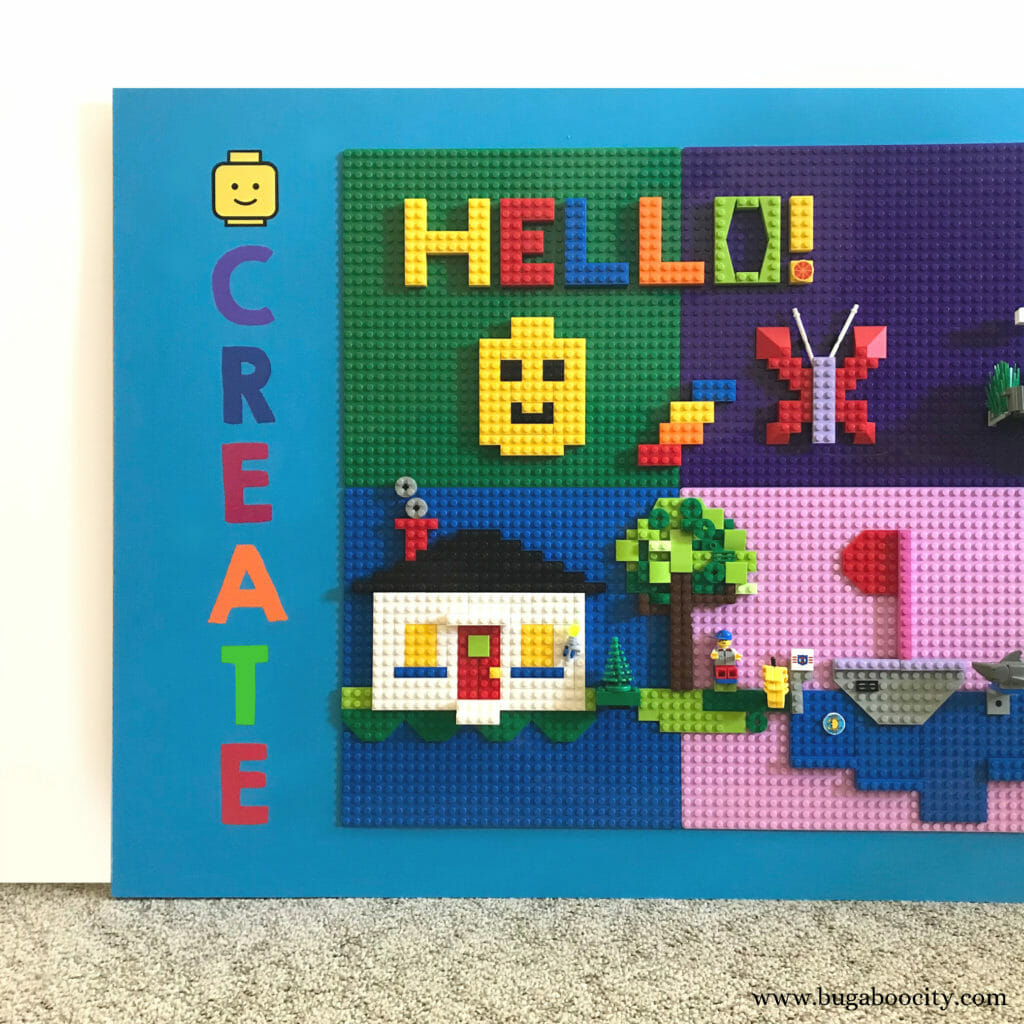 Diy Lego Wall Makerspace Crafting Cheerfully