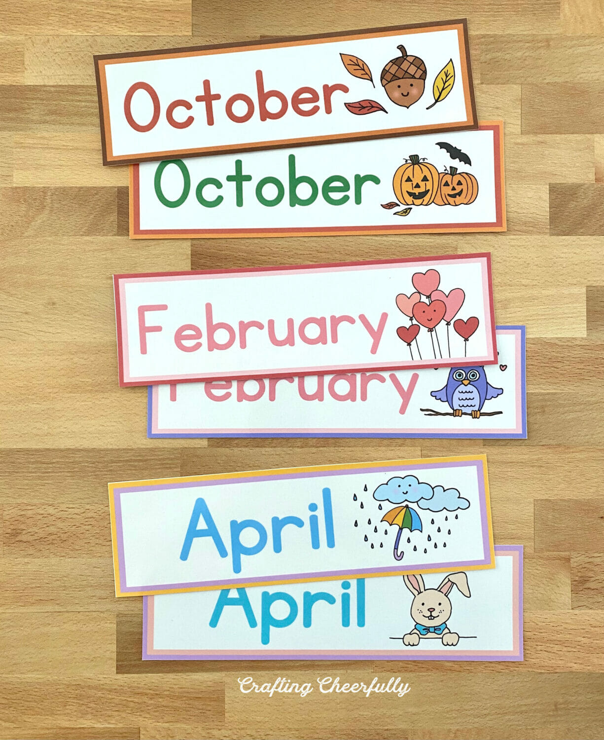DIY Calendar Pocket Chart - Crafting Cheerfully