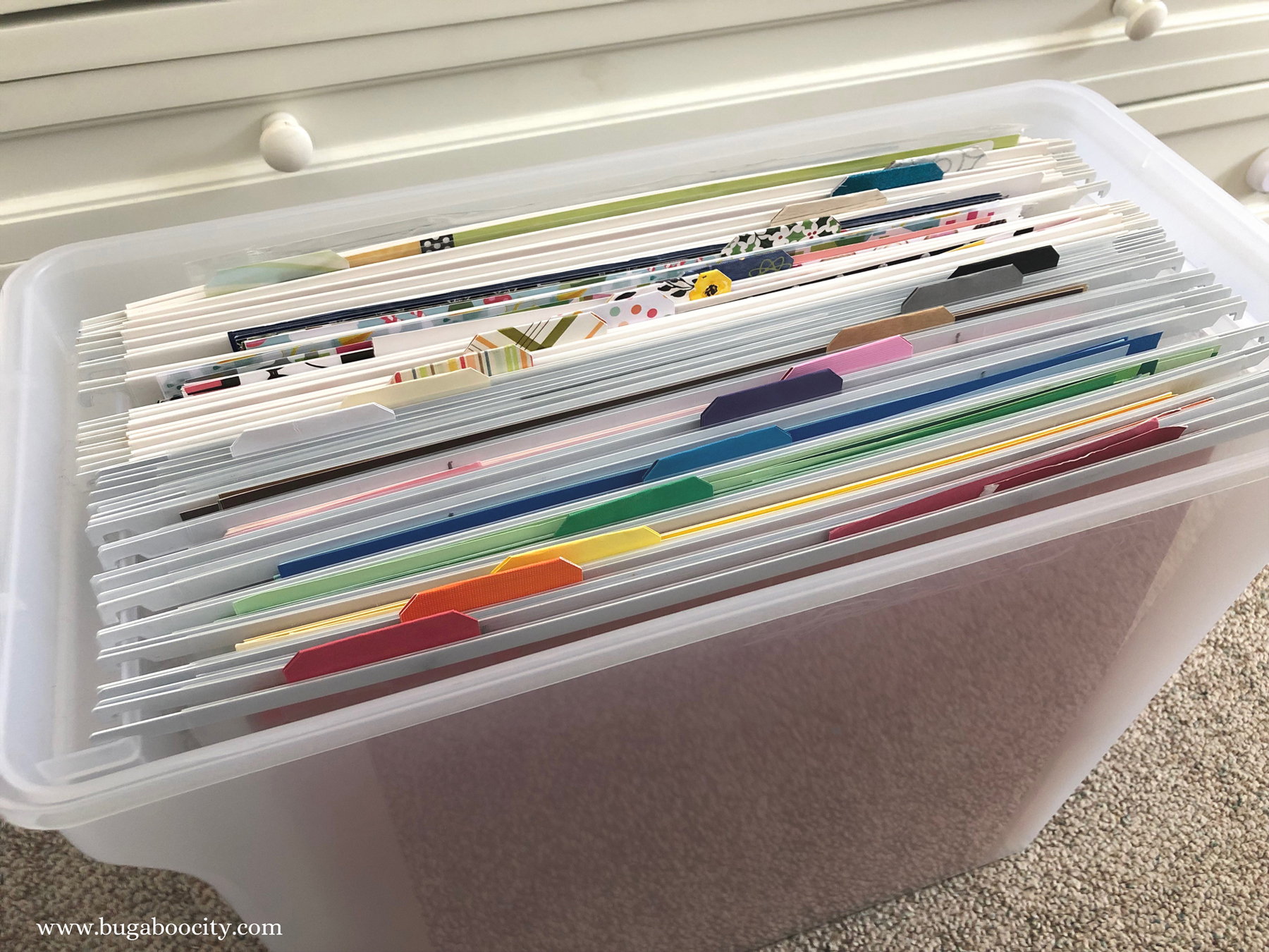 12x12 Scrapbook Paper Storage