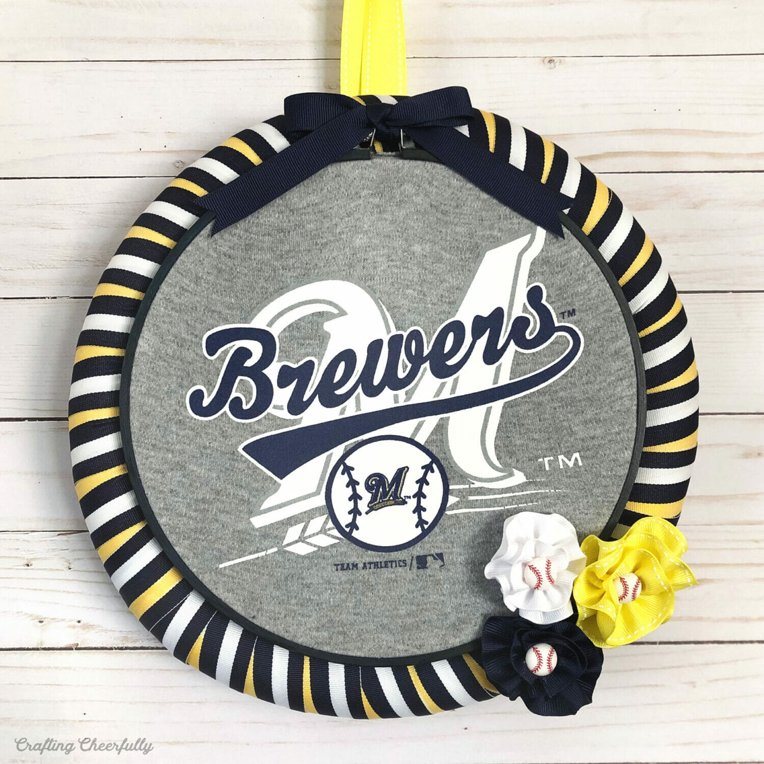 DIY Wreath Made from Upcycled Clothing