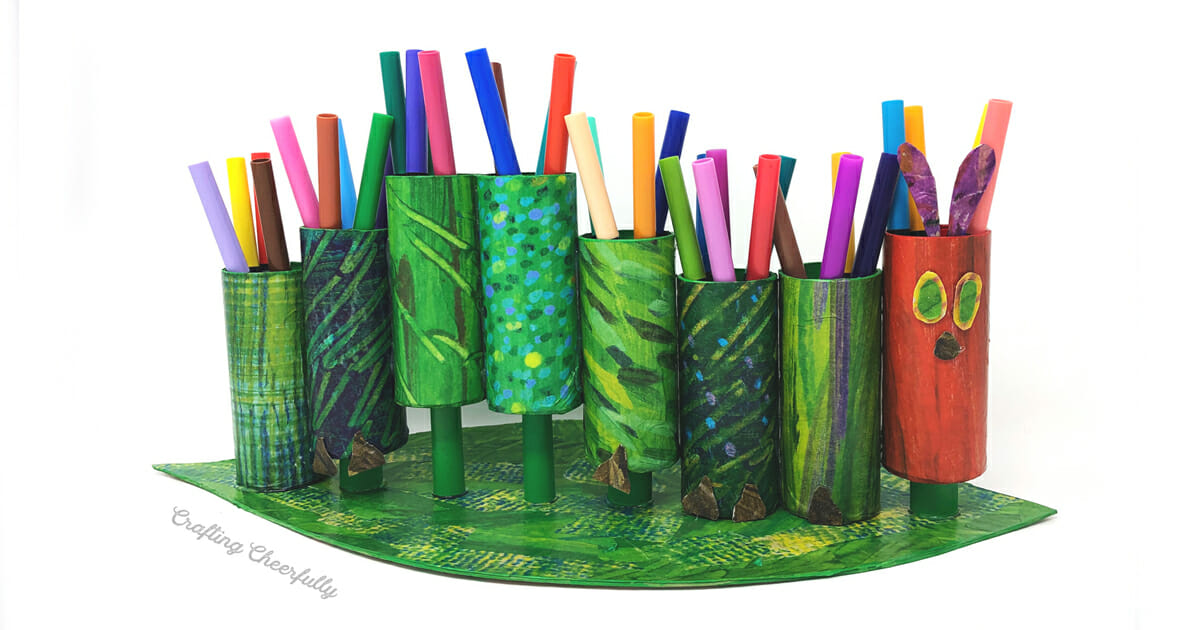 DIY Hungry Caterpillar Marker Holder Crafting Cheerfully