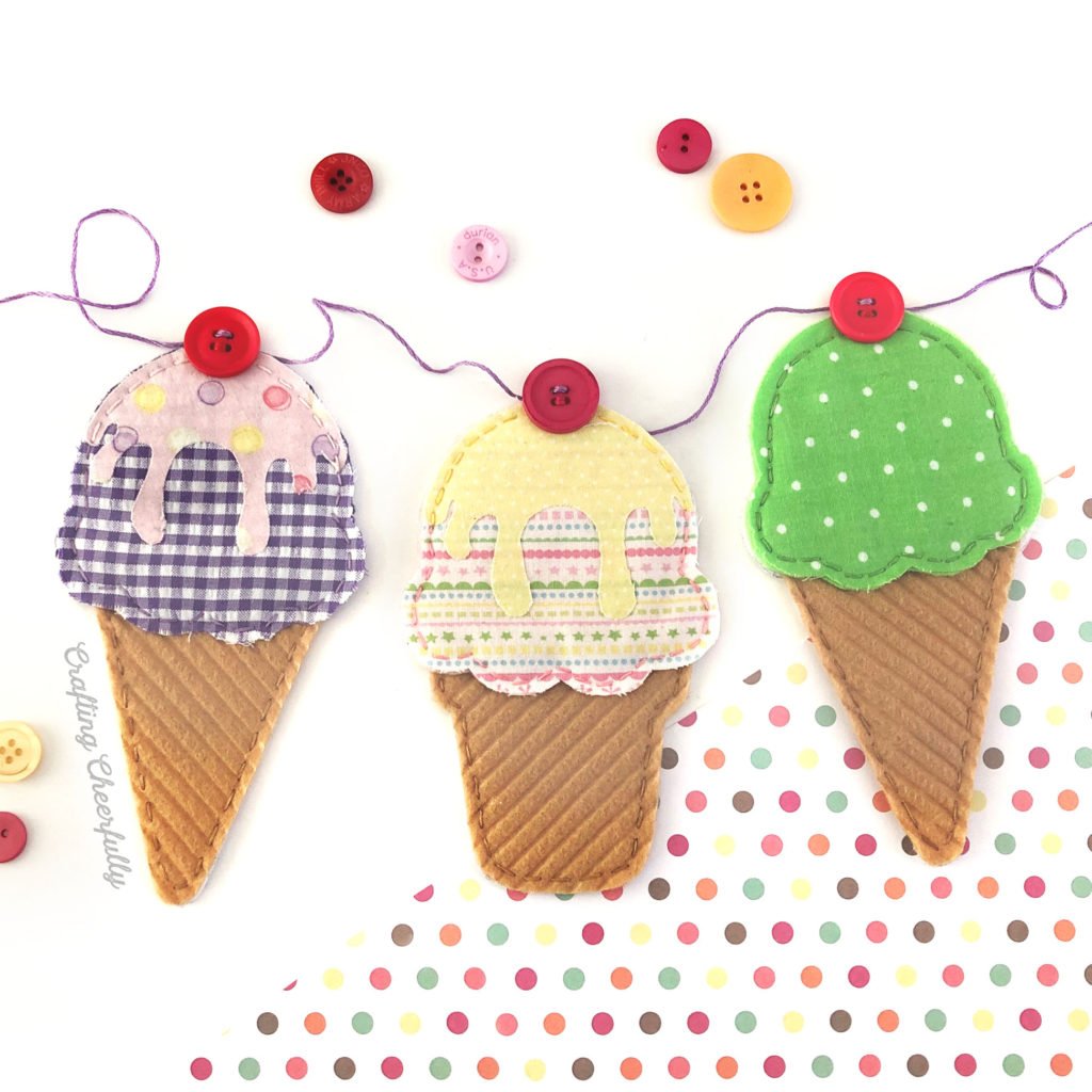 Diy Ice Cream Cone Banner With Free Templates Crafting Cheerfully