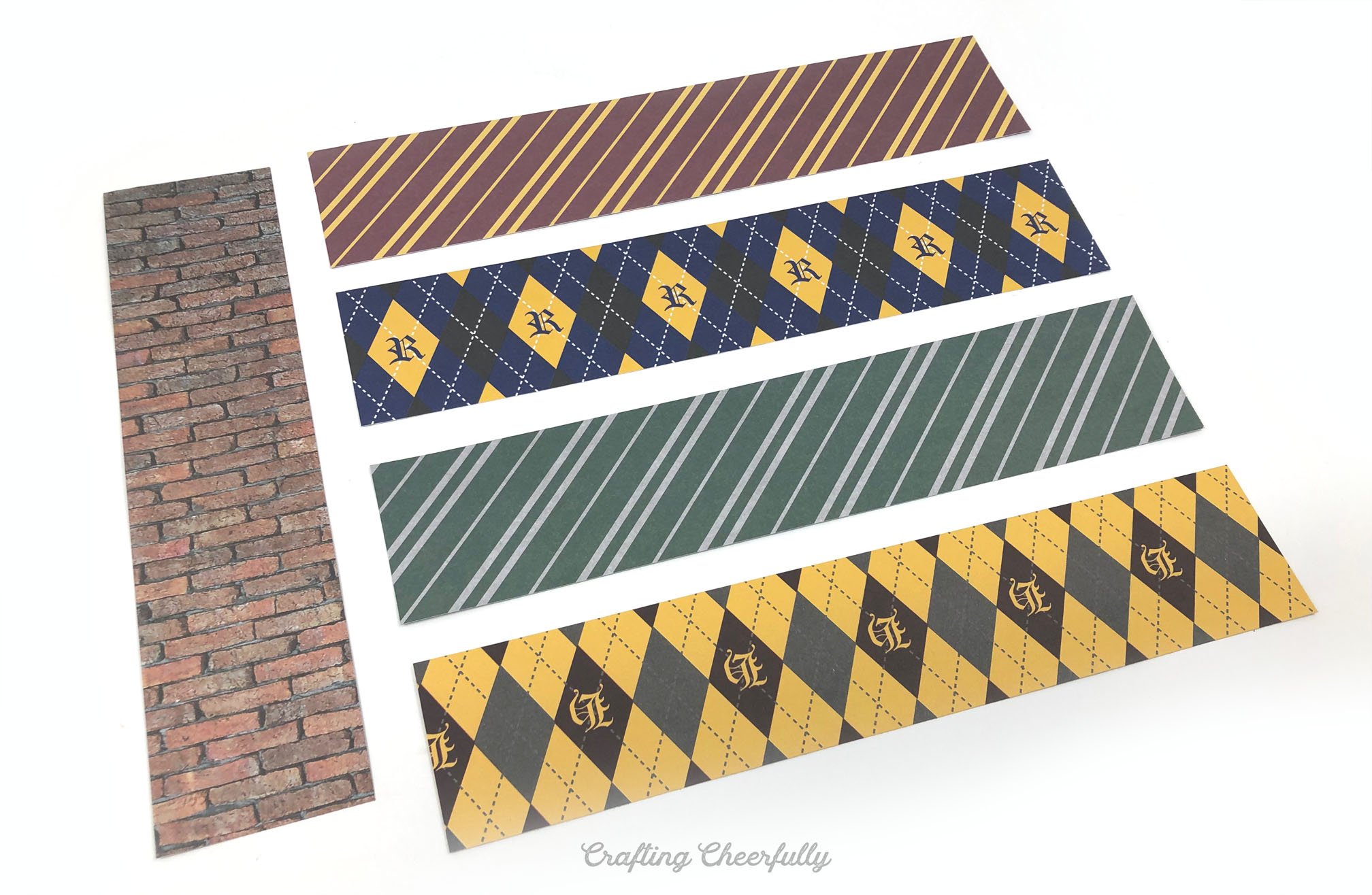 Harry Potter scrapbook paper cut to fit inside the drawer organizer.