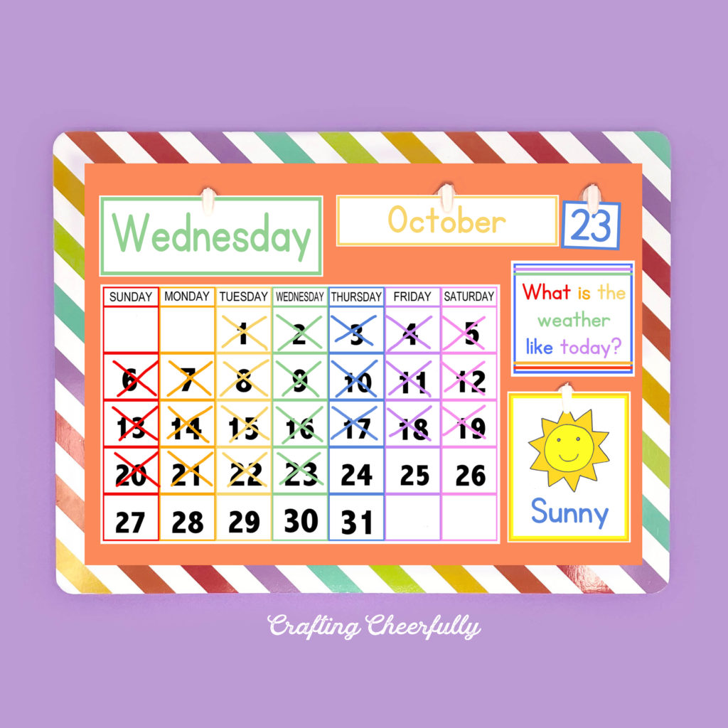 Free Printable Children S Calendar Crafting Cheerfully
