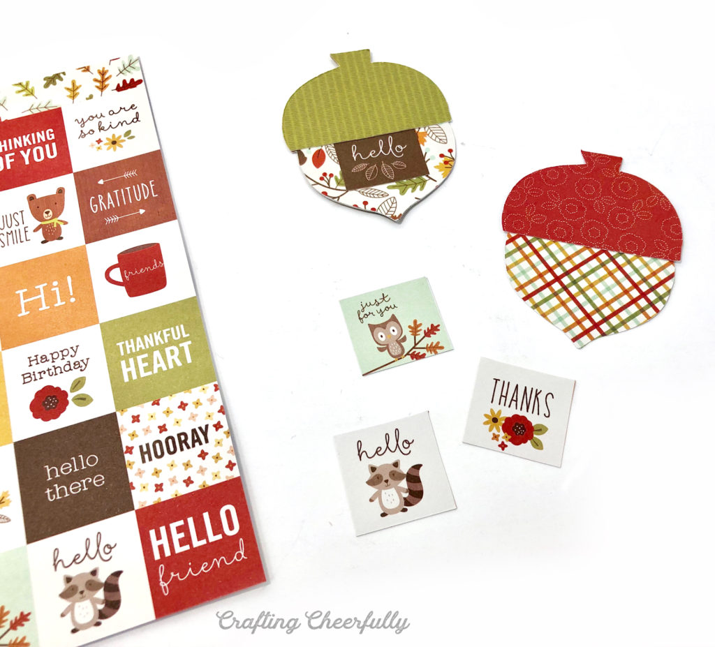 DIY Autumn Acorn Gift Tags with Free Template and SVG Cut File