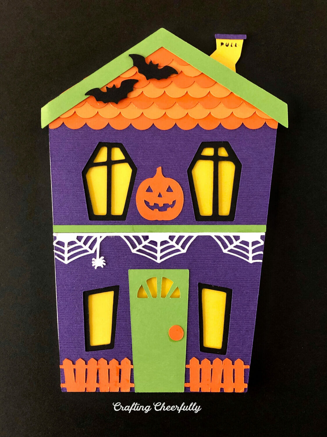 Haunted House Slider Card.