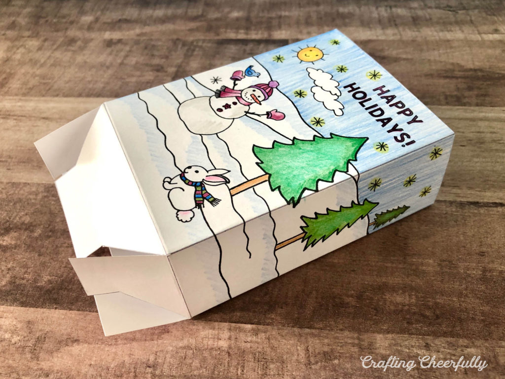 Color-Your-Own Holiday Gift Bag - Free Printable!!