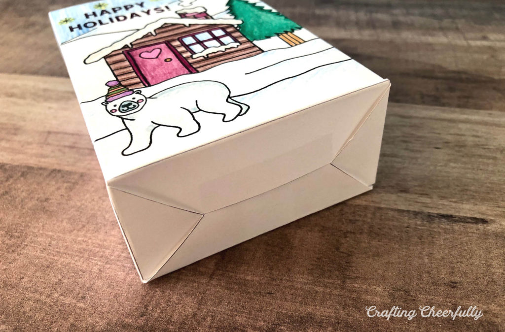 Color-Your-Own Holiday Gift Bag - Free Printable!!